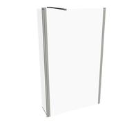 HÜPPE Design pure Paroi latérale, seule, avec segment mobile, fabrication sur mesure, largeur 550-1800mm, hauteur 1400-2000mm, 8P1282087322, 8P1282087322, Cabine doccia: Profilo colore argento vetro o
