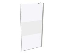 HÜPPE Design pure paroi latérale seule, étrier de stabilisation, ESG 6mm, largeur 1000mm, hauteur 2000mm, butée gauche&droite, 8P1103087375, 8P1103087375, Cabine doccia: Profilo colore argento vetro o