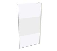 HÜPPE Design pure paroi latérale seule, étrier de stabilisation, ESG 6mm, largeur 1100mm, hauteur 2000mm, butée gauche&droite, 8P1104182373, 8P1104182373, Cabine doccia: Colore del profilo Bianco Ediz