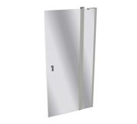 HÜPPE Design pure porte battante avec segments fixes Largeur : 100cm arrêt à gauche et à droite pour bac à douche, 8P0706087380, 8P0706087380, Cabine doccia: Profilo colore argento vetro opaco vetro o