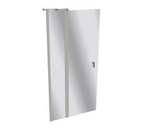 HÜPPE Design pure porte battante avec segments fixes Largeur : 120cm arrêt à gauche et à droite pour bac à douche, 8P0726087380, 8P0726087380, Cabine doccia: Profilo colore argento vetro opaco vetro o