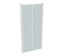 HÜPPE Design pure porte battante dans la niche Largeur : 90cm arrêt à gauche et à droite pour le receveur de douche, 8P1302182315, 8P1302182315, Cabine doccia: Colore del profilo Bianco Edition Vetro 