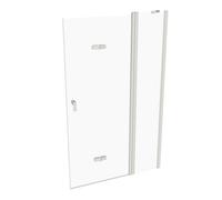 HÜPPE Design pure Porte pliante battante, avec segment fixe, fabrication sur mesure, fixation à droite, largeur 700-1200mm, hauteur 1400-2000mm, 8P7180182321, 8P7180182321, Cabine doccia: Colore del p