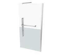 HÜPPE Duplo pure walk-in parete laterale quadrata 1 pezzo, larghezza: 100 cm,