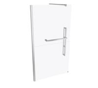 HÜPPE Duplo pure walk-in parete laterale quadrata 1 pezzo, larghezza: 110...