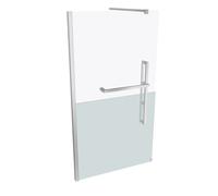 HÜPPE Duplo pure walk-in parete laterale quadrata 1 pezzo, larghezza: 110...