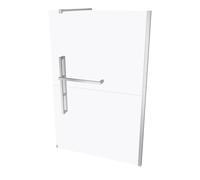 HÜPPE Duplo pure walk-in parete laterale quadrata 1 pezzo, larghezza: 130 cm,