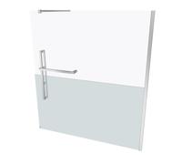 HÜPPE Duplo pure walk-in parete laterale quadrata 1 pezzo, larghezza: 180 cm,