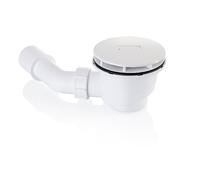 HÜPPE EasyStep Garniture découlement, hauteur de construction 90mm, capuchon découlement carré, pour receveur de douche EasyStep, blanc, 215481S55, 215481S55