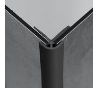 HÜPPE EasyStyle profilo angolare, esterno, ES0201132, EasyStyle grigio scuro [Rivestimenti per Pareti > Accessori per Rivestimenti per Pareti]