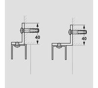 Hüppe profilo angolare, 700007087, Universal argento opaco [Box Doccia > Ricambi per Cabine Doccia]