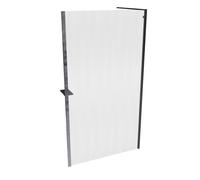 HÜPPE Select+ Frame Paroi latérale seule, étrier transversal, épaisseur de verre 6mm, largeur 1100mm, SL040412331F, SL040412331F, Cabine doccia: Colore del profilo Nero Edition Vetro ESG Vintage con a