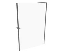 HÜPPE Select+ Frame Paroi latérale seule, étrier transversal, épaisseur de verre 6mm, largeur 1300mm, SL0406069322, SL0406069322, Cabine doccia: Profilo colore argento vetro lucido ESG trasparente con