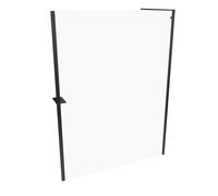 HÜPPE Select+ Frame Paroi latérale seule, étrier transversal, épaisseur de verre 6mm, largeur 1500mm, SL0408123321, SL0408123321, Cabine doccia: Colore profilo Colore nero Edizione vetro ESG trasparen