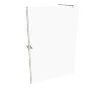 HÜPPE Select+ Panneau latéral simple, épaisseur du verre 8mm, largeur : 140cm, arrêt à gauche et à droite, SL0306182321, SL0306182321, Cabine doccia: Colore del profilo White Edition Vetro ESG chiaro