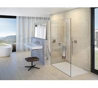 HÜPPE Select+ paroi latérale seule, épaisseur de verre 10mm, largeur 750mm, SL0101123322, SL0101123322, Cabine doccia: Profilo colore Nero Edizione vetro ESG trasparente con ANTI-PLAQUE