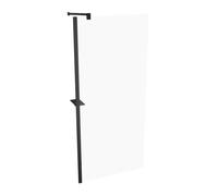 HÜPPE Select+ paroi latérale seule, étrier de stabilisation, épaisseur de verre 6mm, largeur 900mm, SL0213123322, SL0213123322, Cabine doccia: Profilo colore Nero Edizione vetro ESG trasparente con AN