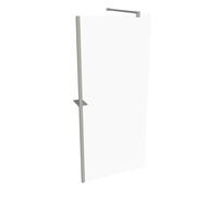 HÜPPE Select+ paroi latérale seule, étrier transversal, épaisseur de verre 6mm, largeur 900mm, SL0203087321, SL0203087321, Cabine doccia: Profilo colore argento vetro opaco ESG trasparente