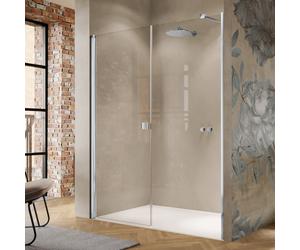 HÜPPE Solva anta basculante, con anta fissa adiacente, per nicchia, S22902092322, S22902 Solva [Box Doccia > Porte a battente]