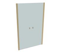 HÜPPE SolvaPro porte battante à 4 angles avec cadre partiel en niche, fabrication sur mesure, largeur:120,1-180cm, hauteur:200,1-220cm, 7T088355H315, 7T088355H315, Cabine doccia: Colore del profilo ot