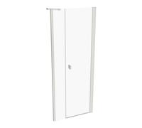 HÜPPE SolvaPro Porte battante avec élément secondaire en niche, fabrication sur mesure, Li. fixation, l. : 70-120cm, h.:120-200cm, 7T2980182321, 7T2980182321, Cabine doccia: Colore del profilo White E