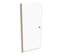 HÜPPE SolvaPro porte battante partiellement encadrée, carré, fixation à gauche, largeur : 900mm, 7T010255H321, 7T010255H321, Cabine doccia: Colore del profilo ottone Vetro ESG chiaro