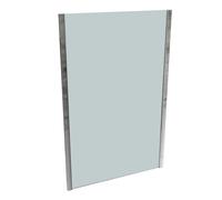 HÜPPE SolvaPro semi-encadrée Porte battante à 4 angles en niche, fabrication sur mesure, largeur:120,1-180cm, hauteur:120-200cm, 7T0882092316, 7T0882092316, Cabine doccia: Colore del profilo argento l