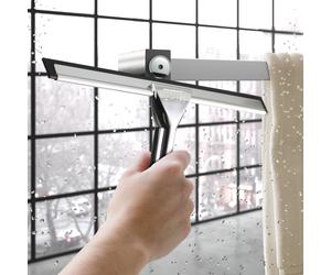 HÜPPE Universal tergivetro per doccia, 608510000, Universal cromo/nero [Accessori Bagno > Tergivetro Doccia]