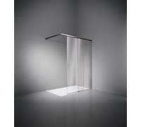 HÜPPE Vita pure sans cadre, porte coulissante à 4 angles, 1 partie avec segment fixe, largeur : 120cm, hauteur : 200cm, fixation à gauche et à droite, VA0105069322, VA0105069322, Cabine doccia: Profil