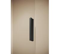 HÜPPE Vita pure sans cadre, porte coulissante à 4 angles, 1 partie avec segment fixe, largeur : 120cm, hauteur : 200cm, fixation à gauche et à droite, VA0105182321, VA0105182321, Cabine doccia: Colore