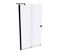 HÜPPE Xtensa pure Accès latéral coulissant 2 parties (1/2), largeur:110cm, charnières à gauche, XT1305123321, XT1305123321, Cabine doccia: Colore profilo Colore nero Edizione vetro ESG trasparente