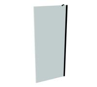 HÜPPE Xtensa pure Paroi latérale pour porte coulissante Walk-In en 1 partie, avec segment fixe, largeur:90cm, charnières à gauche et à droite, XT0307123347, XT0307123347, Cabine doccia: Colore del pro
