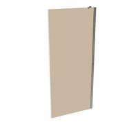 HÜPPE Xtensa pure Paroi latérale pour porte coulissante Walk-In en 1 partie, avec segment fixe, largeur:90cm, charnières à gauche et à droite, XT0307069378, XT0307069378, Cabine doccia: Colore del pro