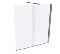 HÜPPE Xtensa puro separatore per vasca da bagno porta scorrevole 1 pezzo con ...