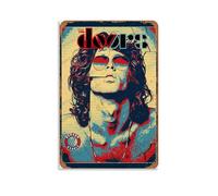HUERIER Poster su tela artistica da parete con motivo The Doors per camera da letto, 50 x 75 cm, senza cornice