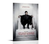 HUERWJRBJ Poster di Abraham Lincoln Vampire Hunter, arte moderna, stampa artistica da parete, adatta per qualsiasi luogo, 50 x 75 cm, con cornice