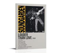 HUERWJRBJ Soundgarden Album Louder Than Love, poster artistico moderno con copertina in tela, adatto per qualsiasi luogo, 50 x 75 cm, con cornice
