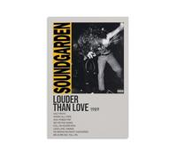 HUERWJRBJ Soundgarden Album Louder Than Love, poster artistico moderno con copertina in tela, poster artistico da parete, adatto per qualsiasi luogo, 60 x 90 cm, senza cornice