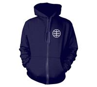 Hüsker Dü Felpa con Cappuccio e Zip Intera Cerchio Logo Adulto Unisex (PH2428)