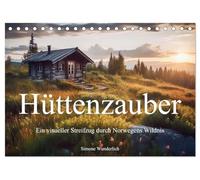 Hüttenzauber - Ein visueller Streifzug durch Norwegens Wildnis (Tischkalender 2026 DIN A5 quer), CALVENDO Monatskalender: Begleite mich bei einem visuellen Streifzug durch Norwegens Wildnis!