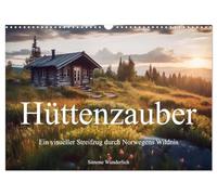 Hüttenzauber - Ein visueller Streifzug durch Norwegens Wildnis (Wandkalender 2026 DIN A3 quer), CALVENDO Monatskalender: Begleite mich bei einem visuellen Streifzug durch Norwegens Wildnis!