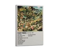 HUEYRORRYT JASURYWO I R I Fleet Foxes(1) Poster estetico da parete decorazione artistica da parete vintage tela decorativa poster per soggiorno camera da letto (50 x 75 cm) con cornice