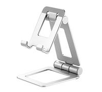 HUEZOE Amazon Brand - Supporto universale per telefono con supporto regolabile per telefono, scrivania pieghevole, compatibile con iPhone, iPad, Galaxy e tablet da 4 a 13 pollici