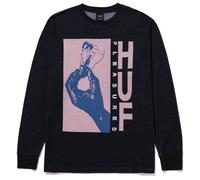 HUF Light Up Jacquard Longsleeve KN00381 S Nero