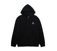HUF Set - Felpa da uomo con cappuccio e zip intera, nero, S