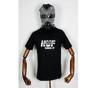 Huf Worldwide Skateboard T-Shirt Tee Pusher Black In S