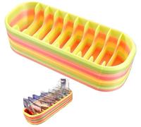 HUFENYU Custodia Diamond Art con 10 Scomparti Custodia Multiscomparto for Accessori Artistici Organizer Arcobaleno for Appassionati di Artigianato(Style 5)