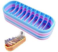 HUFENYU Custodia Diamond Art con 10 Scomparti Custodia Multiscomparto for Accessori Artistici Organizer Arcobaleno for Appassionati di Artigianato(Style 1)