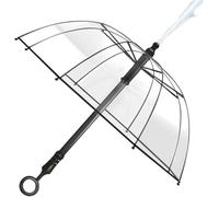 HUFENYU Pistola ad Acqua, Ombrello Trasparente, Pistola ad Acqua, Ombrello scherzoso, spruzzatore d'Acqua, Doppio Uso, Riparo dalla Pioggia, Giocattolo for Battaglie d'Acqua e Feste in Piscina.(1pcs)