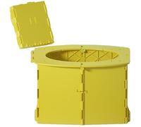 HUFENYU Vasino da Viaggio for Bambini, Vasino Portatile Pieghevole Riutilizzabile for L'addestramento dei più Piccoli con Sacchetti for La Pulizia(Yellow)
